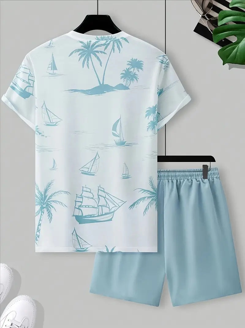 Brandon ™ | Elegant Summer Two-Piece Printed Set