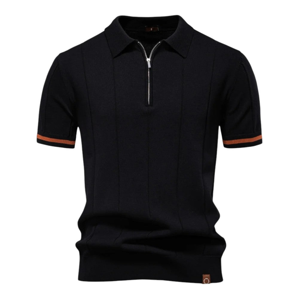 John™ | Casual Polo Shirt with Zipper in Sport Style