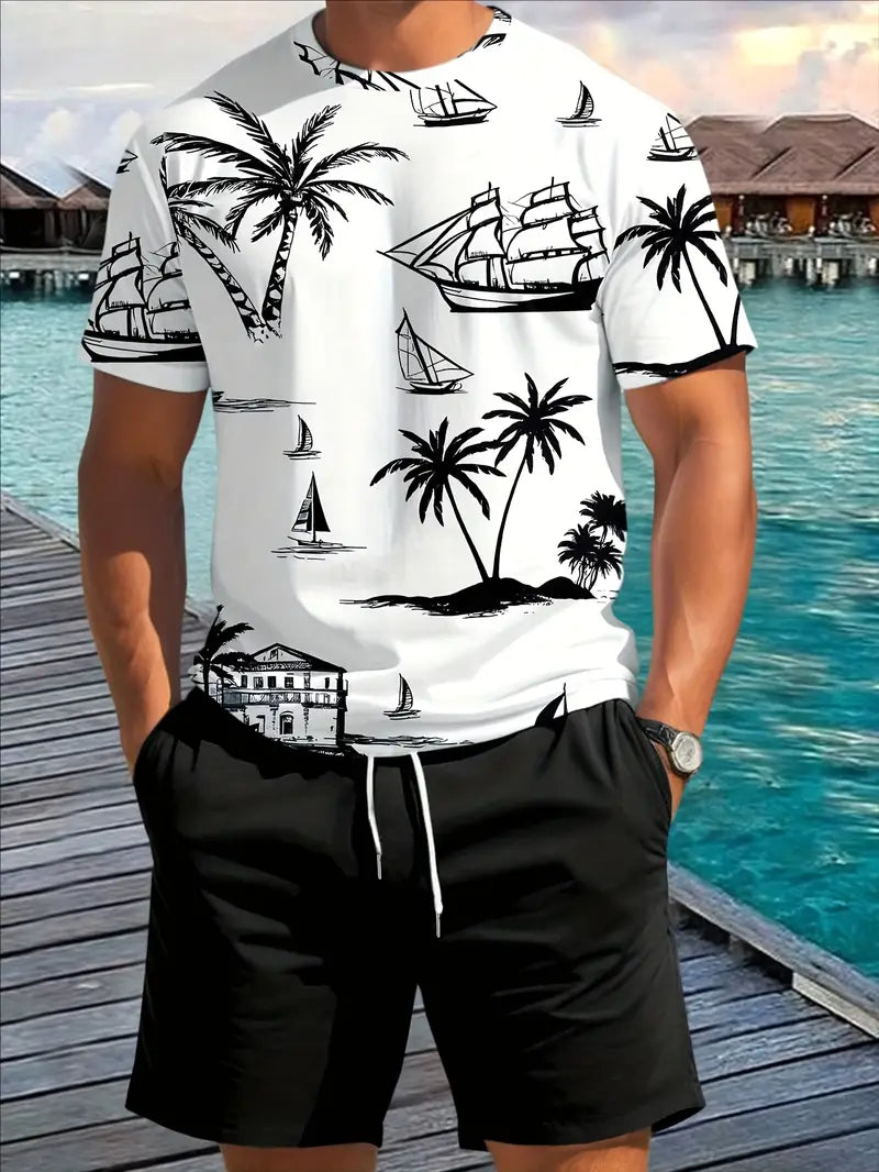 Brandon ™ | Elegant Summer Two-Piece Printed Set