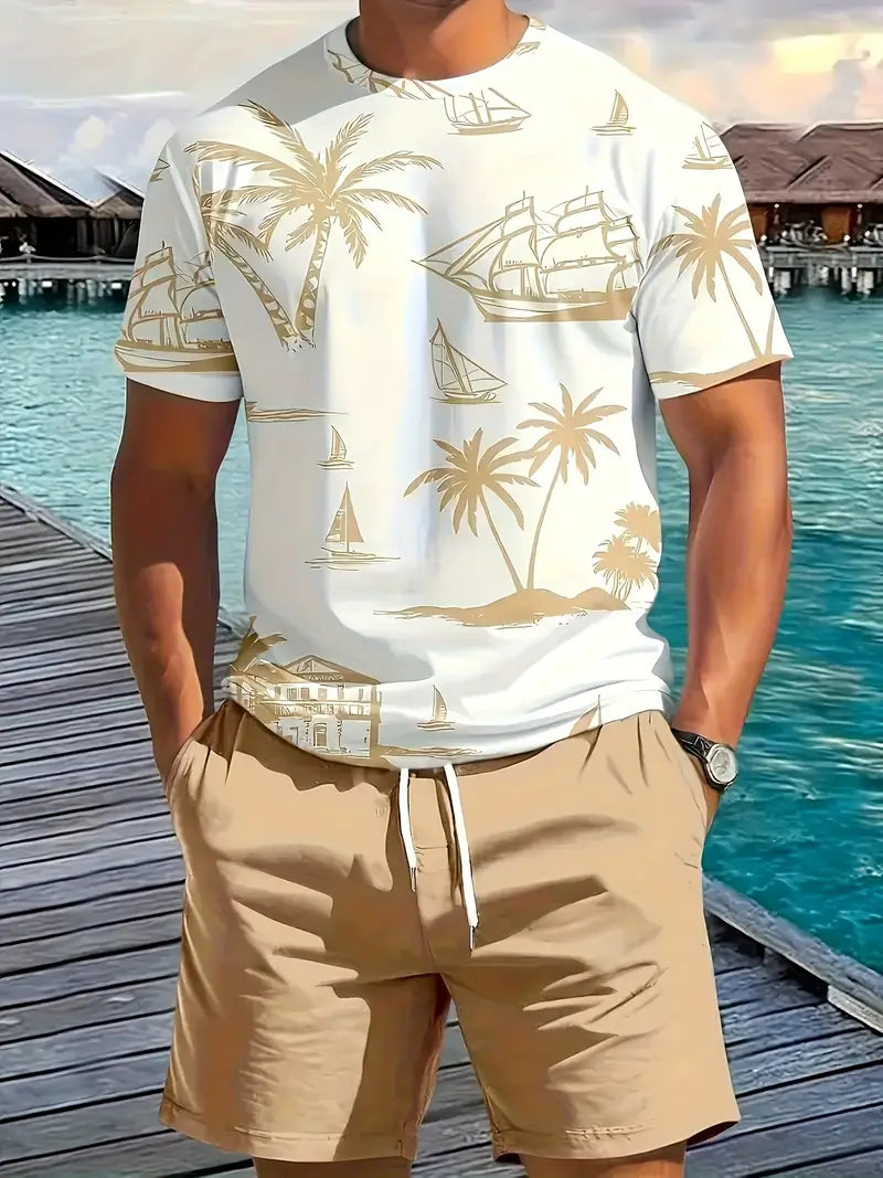Brandon ™ | Elegant Summer Two-Piece Printed Set
