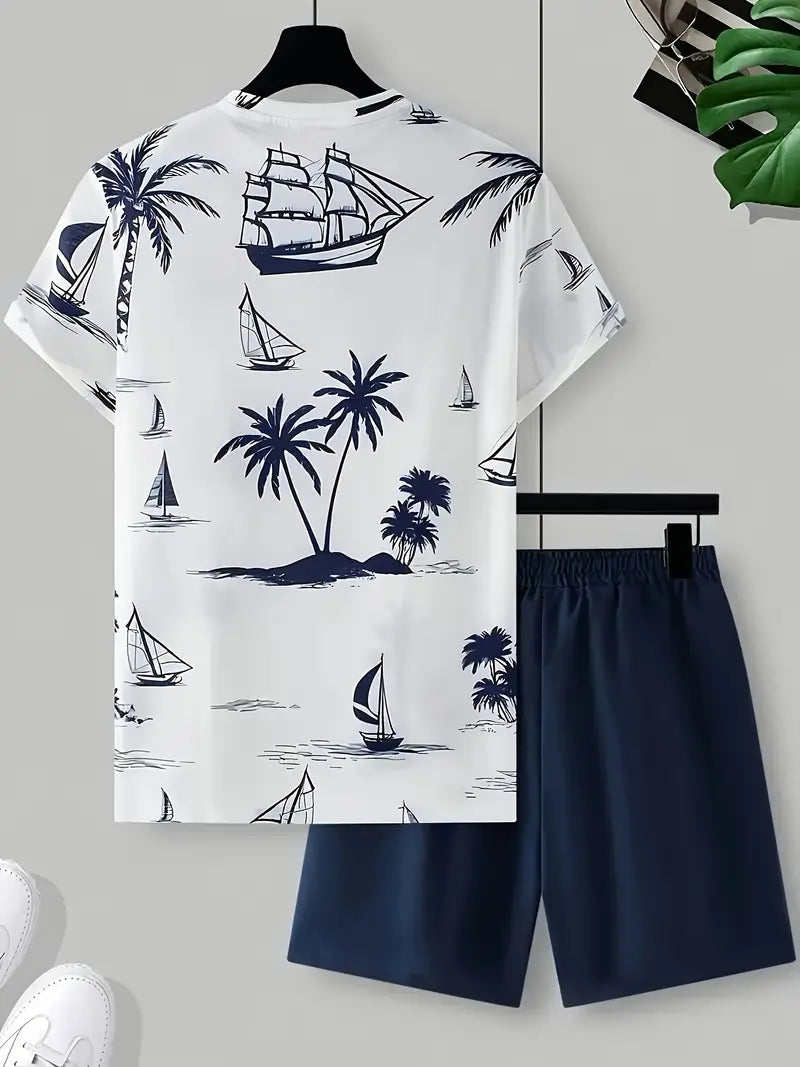 Brandon ™ | Elegant Summer Two-Piece Printed Set