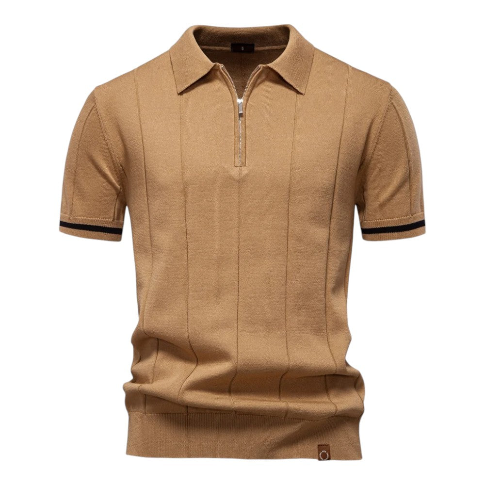 John™ | Casual Polo Shirt with Zipper in Sport Style