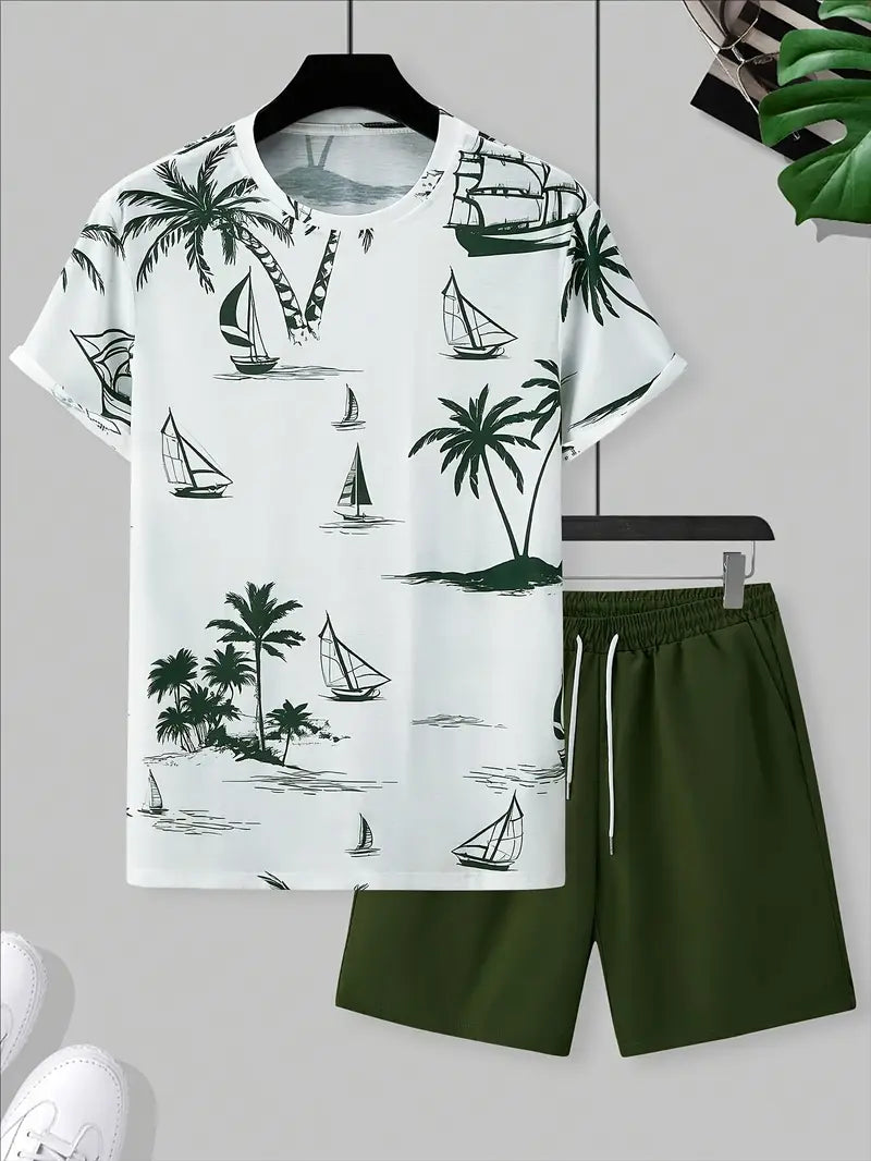 Brandon ™ | Elegant Summer Two-Piece Printed Set