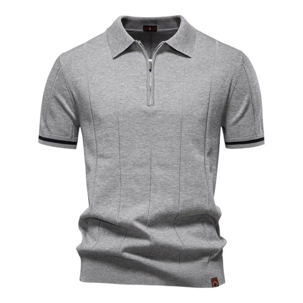 John™ | Casual Polo Shirt with Zipper in Sport Style