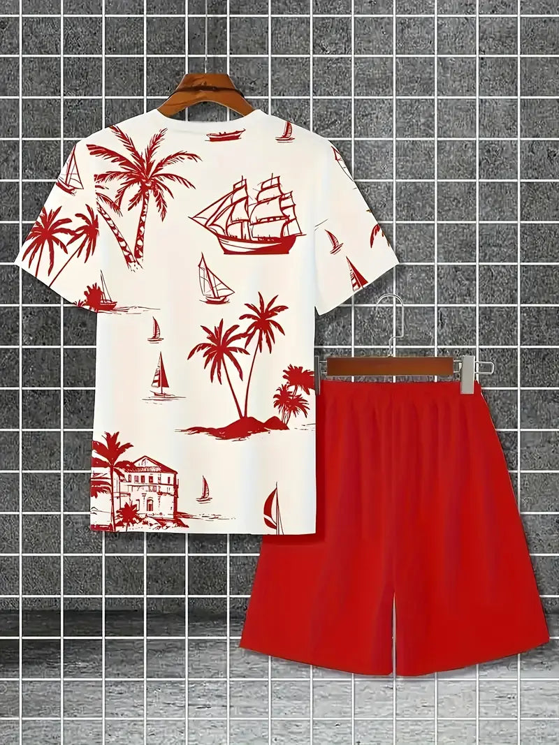 Brandon ™ | Elegant Summer Two-Piece Printed Set