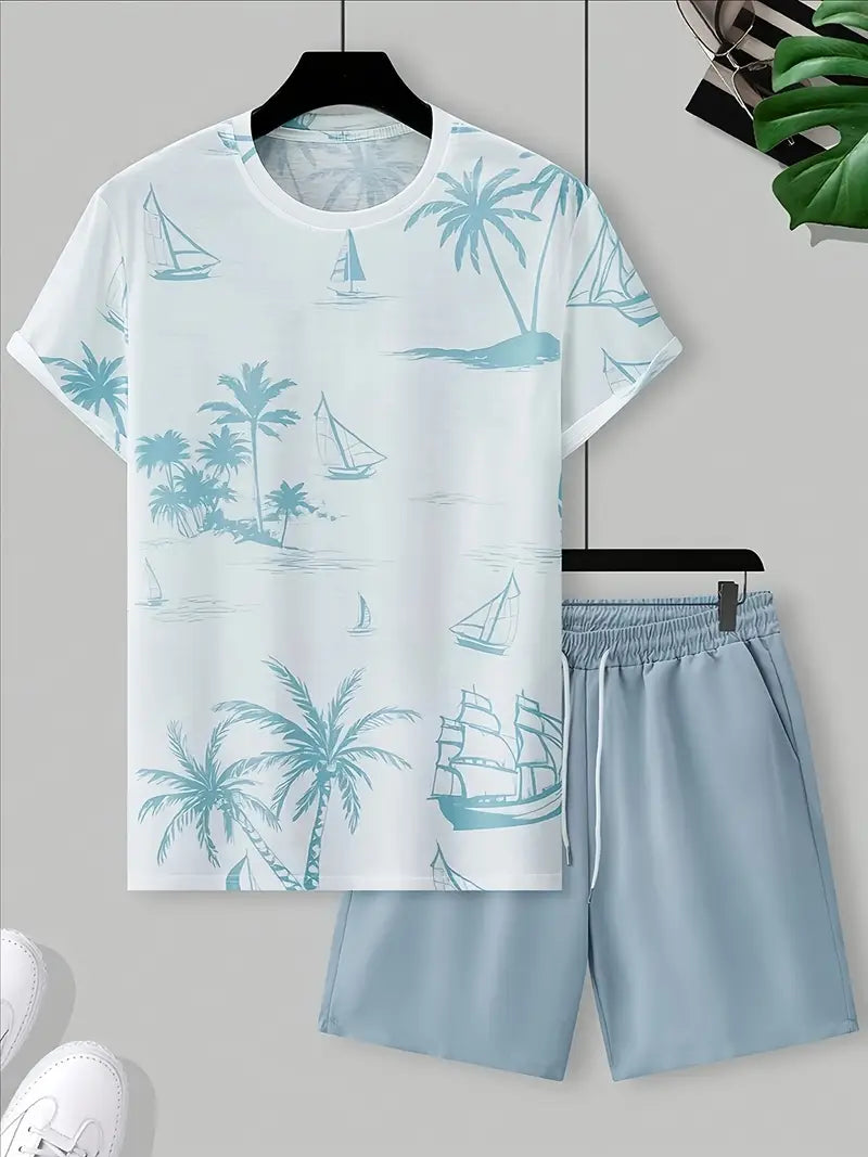 Brandon ™ | Elegant Summer Two-Piece Printed Set