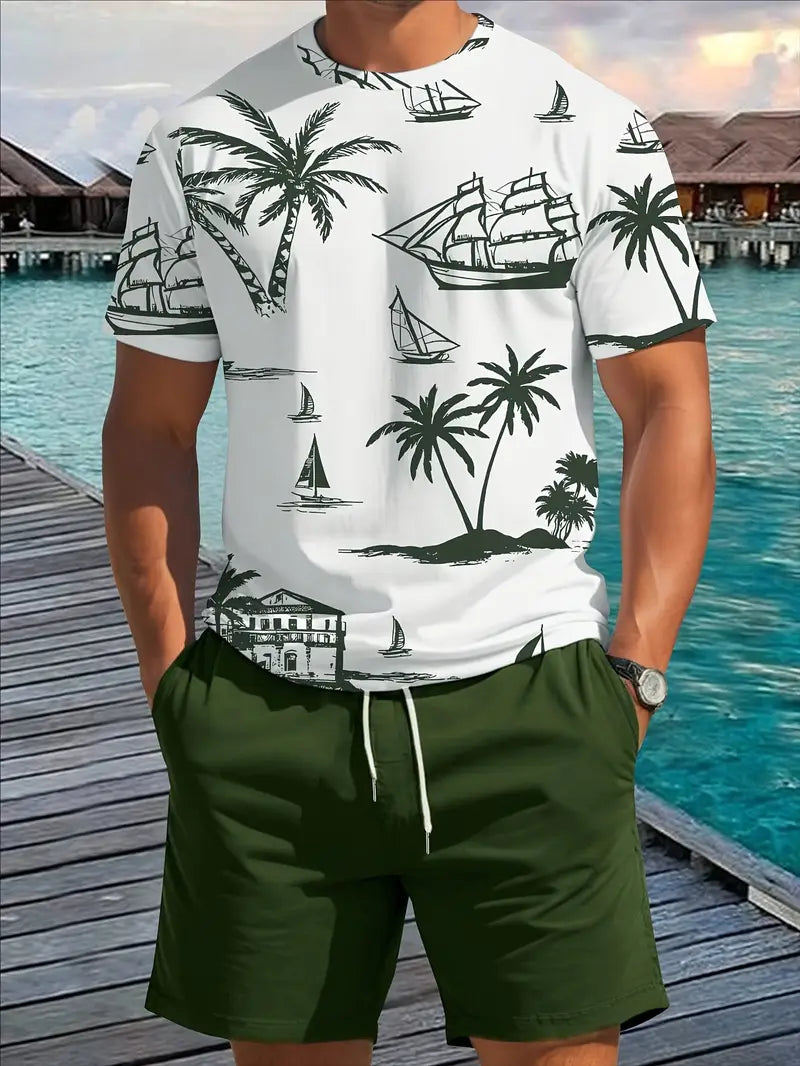 Brandon ™ | Elegant Summer Two-Piece Printed Set