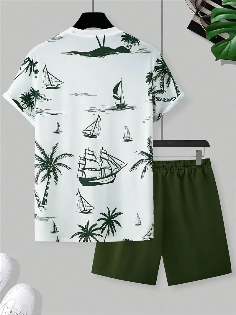 Brandon ™ | Elegant Summer Two-Piece Printed Set