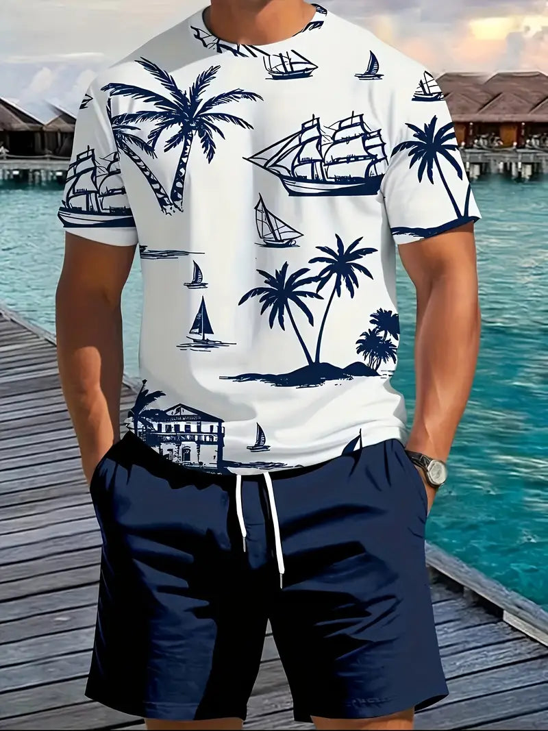Brandon ™ | Elegant Summer Two-Piece Printed Set