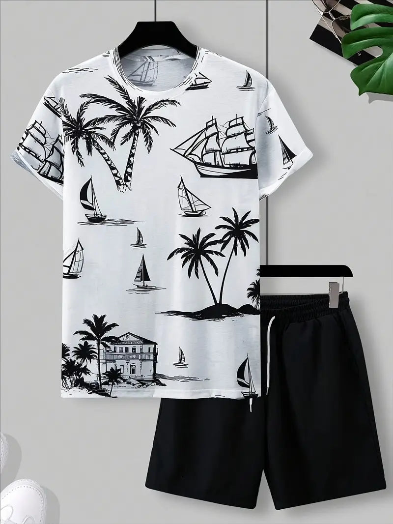 Brandon ™ | Elegant Summer Two-Piece Printed Set