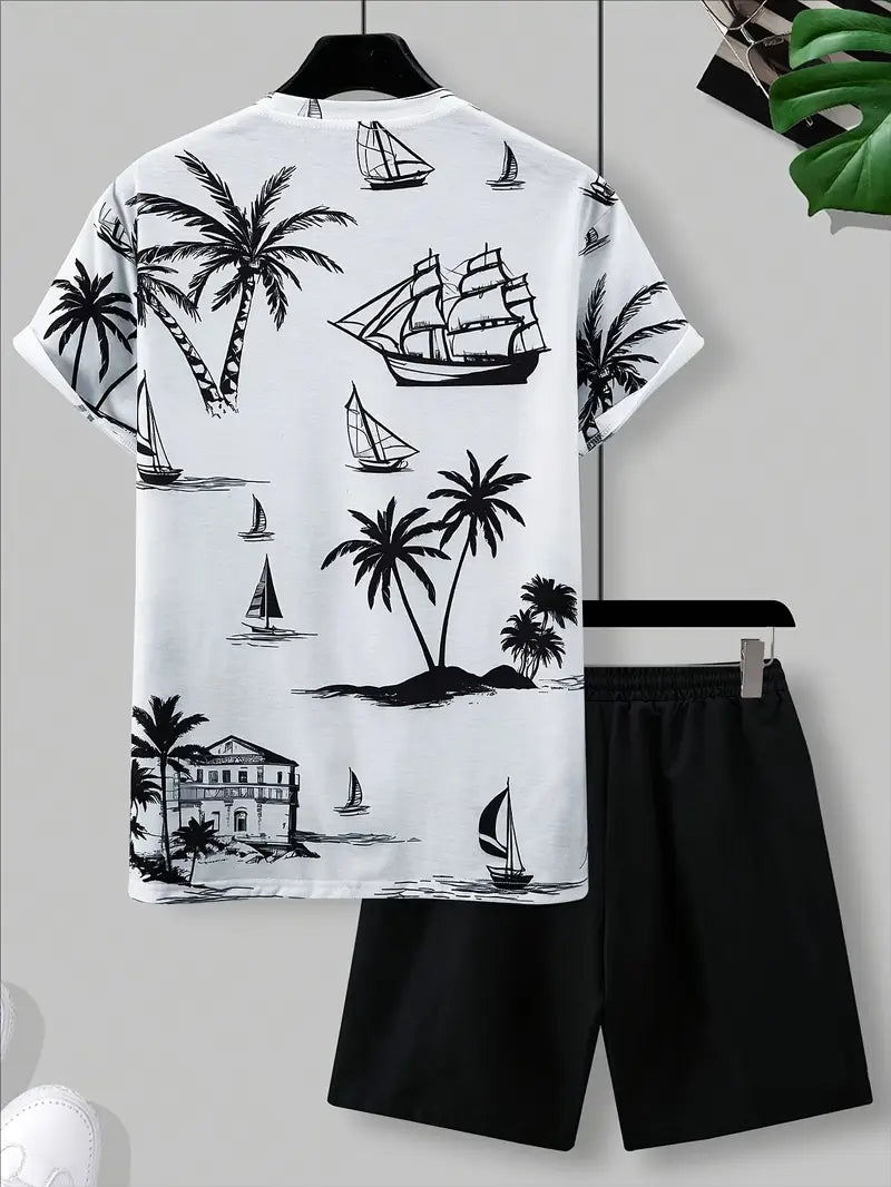 Brandon ™ | Elegant Summer Two-Piece Printed Set