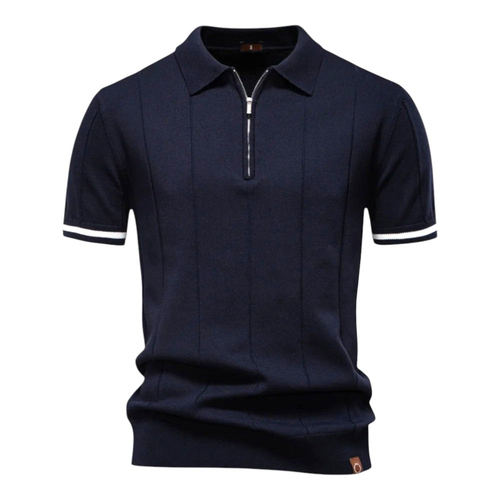 John™ | Casual Polo Shirt with Zipper in Sport Style