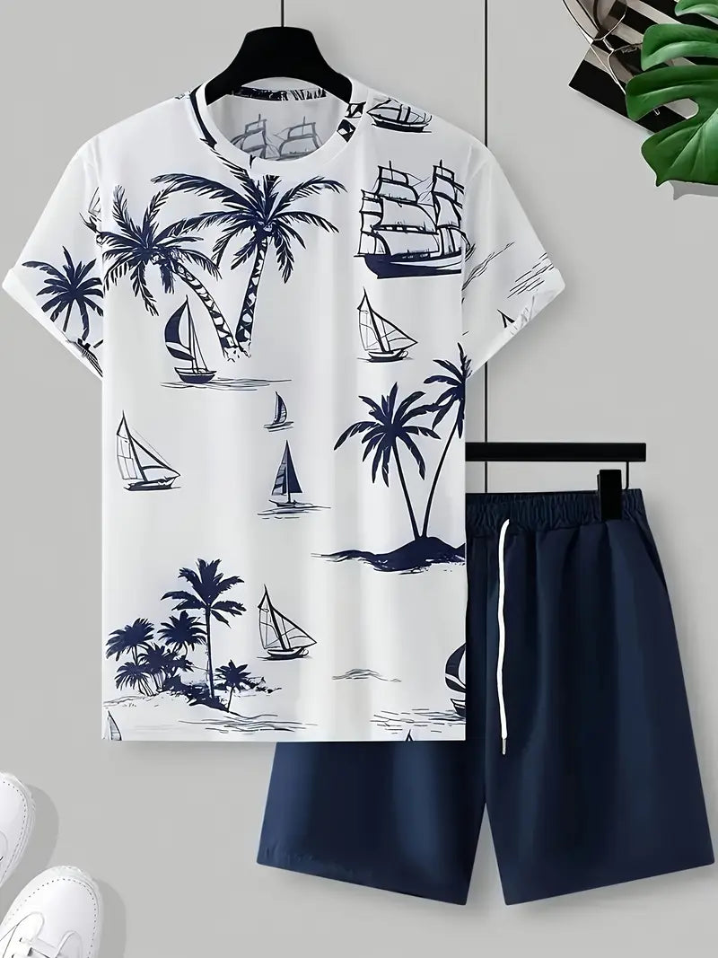 Brandon ™ | Elegant Summer Two-Piece Printed Set
