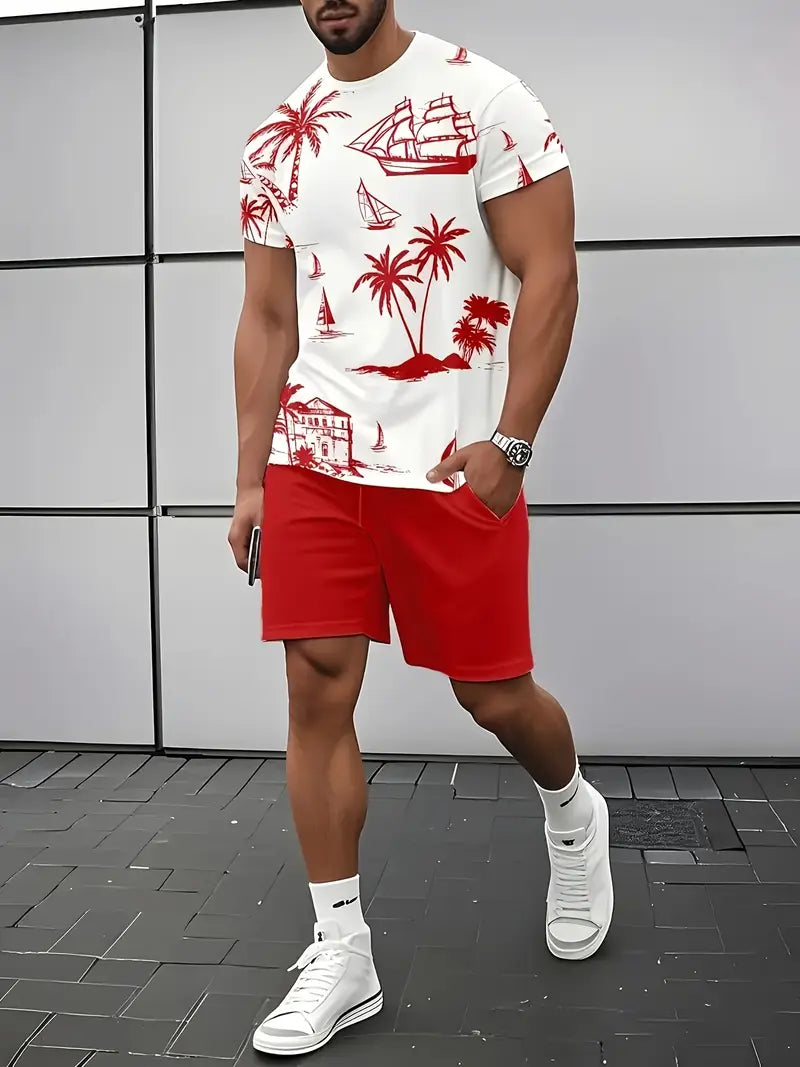 Brandon ™ | Elegant Summer Two-Piece Printed Set