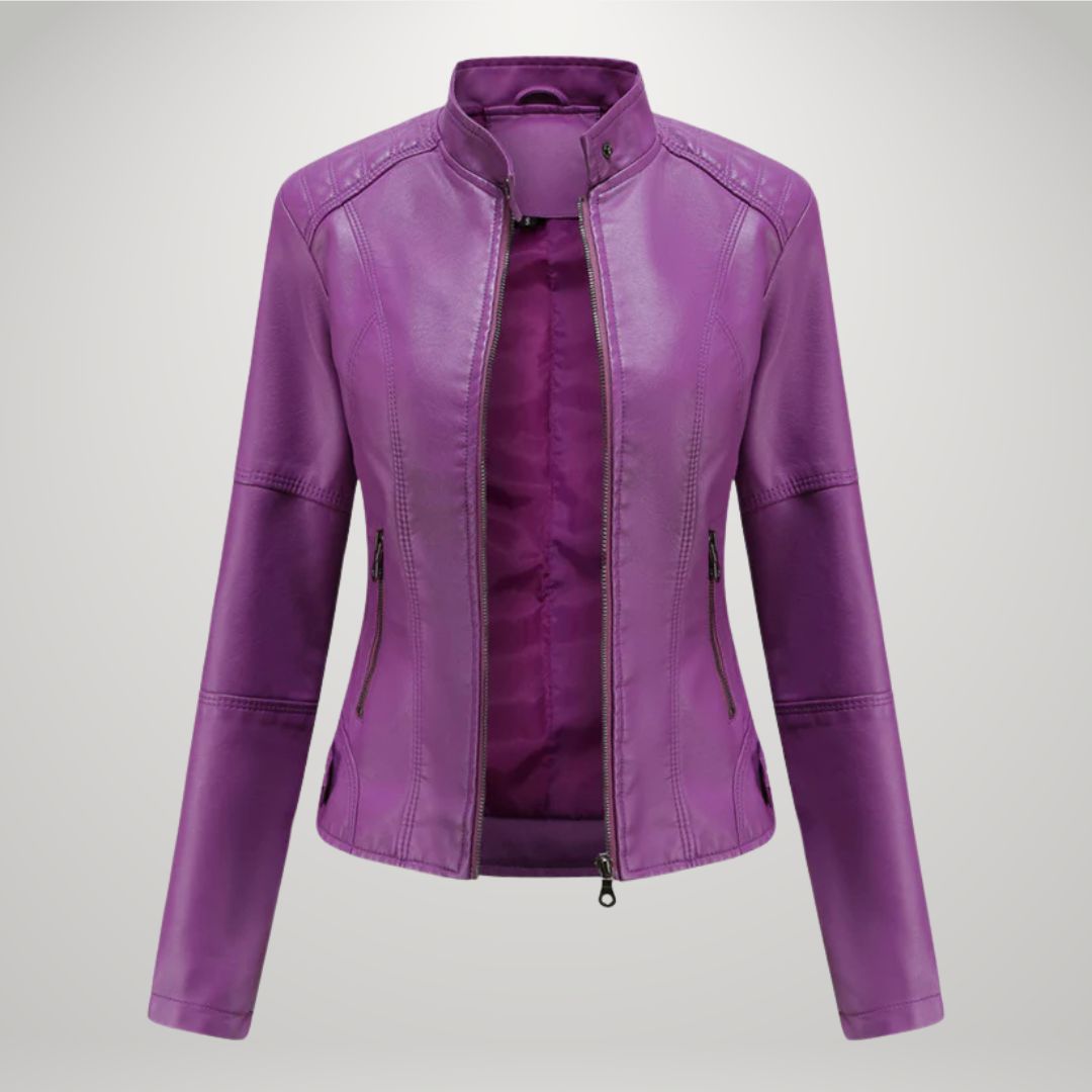 Lessy | Sleek Faux Leather Jacket
